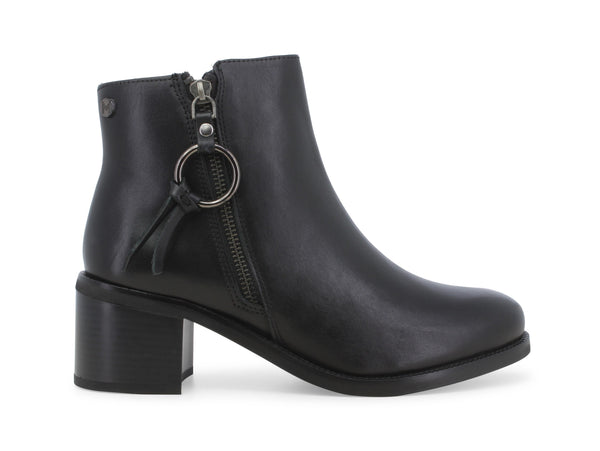 Melluso Donna Stivaletti Classici con 2 Zip Tomaia Pelle Nera K36052-238218